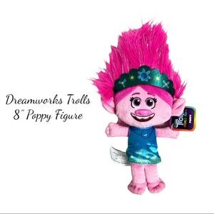NWT DreamWorks Trolls 8” Poppy Plush Figure